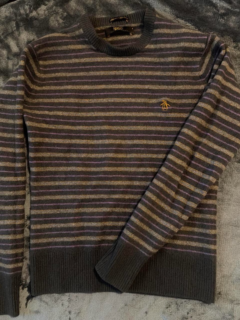 Penguin Striped merino wool and cashmere blend Crewneck Sweater